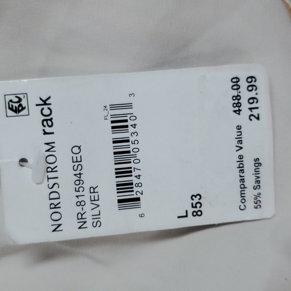 Ronny Kobo Large Silver Mini Dress - Picture 5 of 8